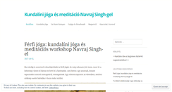 Desktop Screenshot of kundaliniyoga.hu