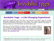 Tablet Screenshot of kundaliniyoga.org